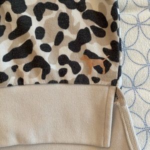 PINK leopard print sweatshirt size S